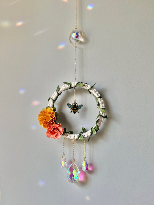 Suncatcher - Floral Bee